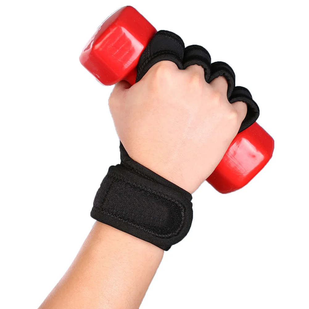 

Wristguard Fitness Gloves Shock Absorption Gym Support Exercise Weight Lifting Hand Injury Protection Wide Palm 7-10CM Workout