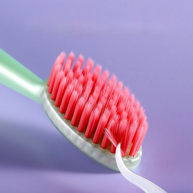 New Adults Wide Head Toothbrush Lazy Big Head Couple Soft Haired Premium Toothbrush Household Travel Set Tooth Whitening Tools