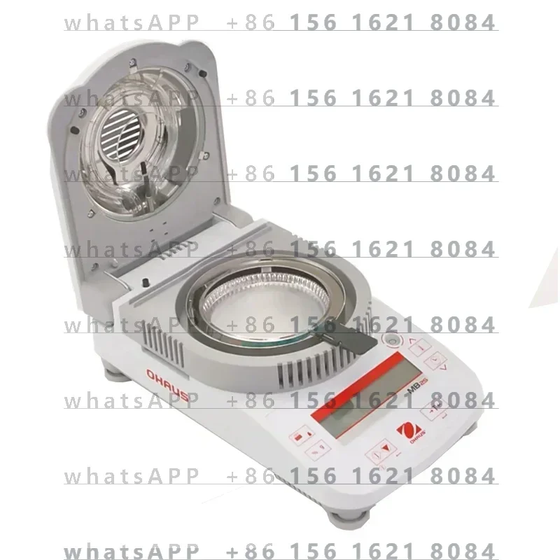 

Original OHAUS MB25 Grain Halogen Moisture Analyzer 0.005g Readability 110g Capacity Moisture Meter Tester