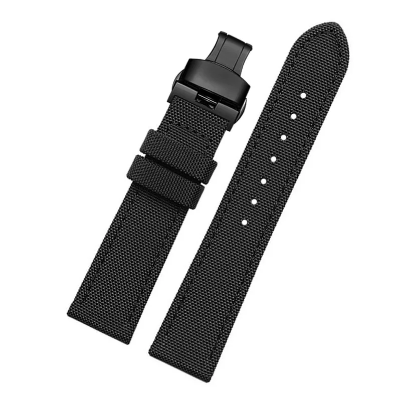 시티즌 에코 드라이브 시계 밴드, 세이코 티쏘 TIMEX 나일론 캔버스 가죽 시계 스트랩, 남성용 팔찌, BM8475, BM7140, 20mm, 22mm, 24mm