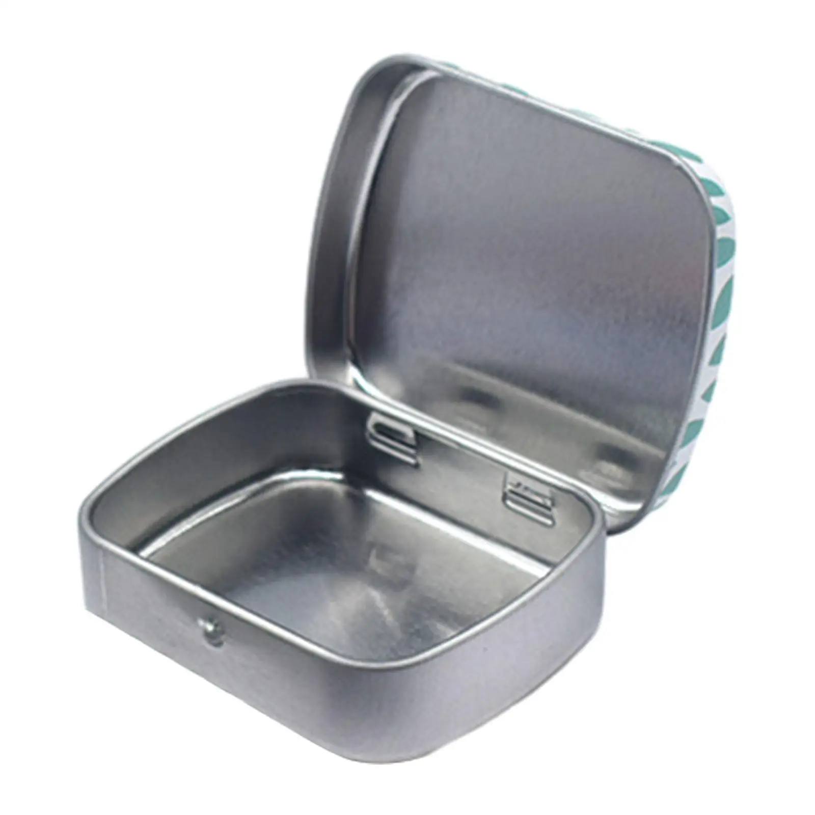 Small Tin Can with Metal Hinges, Tin Can with Lid, Candle Tin, Tin Can,