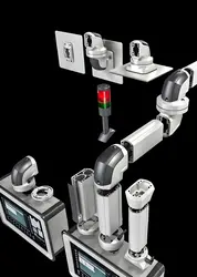 Modular Industrial Aluminum Articulated Arm Systems for HMI Suspension & Waterproof Enclosure Mounting (50KG Load Capacity)
