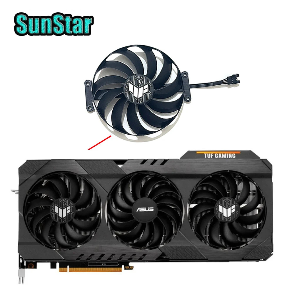 Neuer FDC10U12S9-C CF1010U12D 7PIN 95MM Grafikkarten-Lüfter, für ASUS TUF RX 6700 XT RX 6800 XT RX 6900 XT Grafikkarte