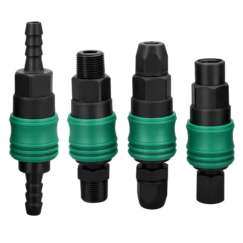 Plastic Steel C-type Self-locking Quick Connector Pneumatic PU Pipe Air Gun Connector Gas Air Compressor Pump Accessories