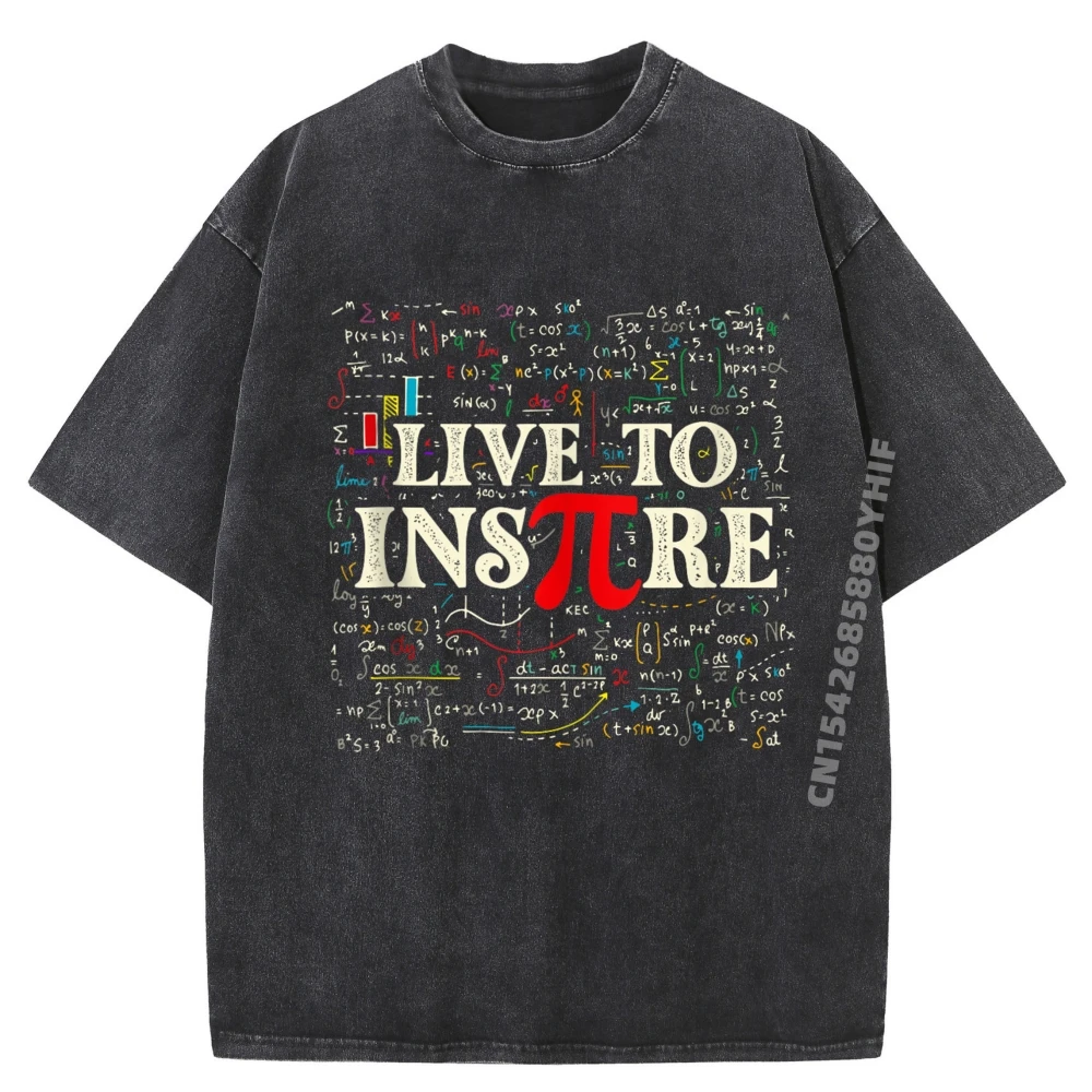 

Мужские топы и футболки Live To Inspire Pi Day Футболки с графическим рисунком Мужские удобные потертые футболки Топы с обычным принтом