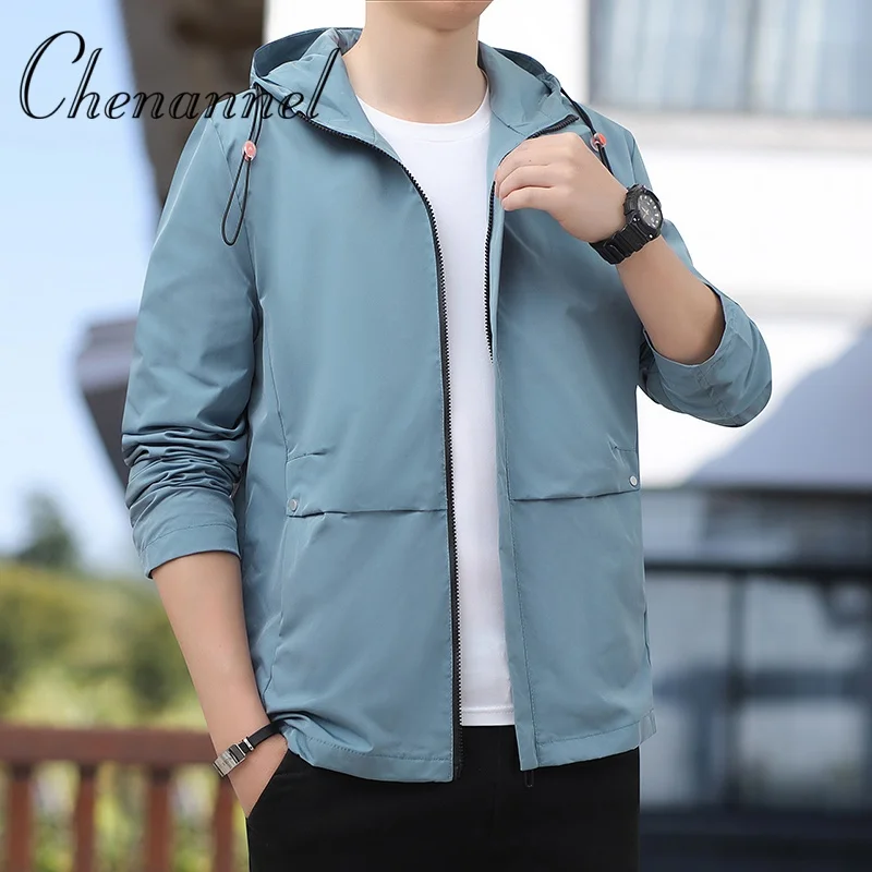 

New Loose Stylish And Versatile Black Men'S Hooded Jacket For Spring And Autumn On Instagram