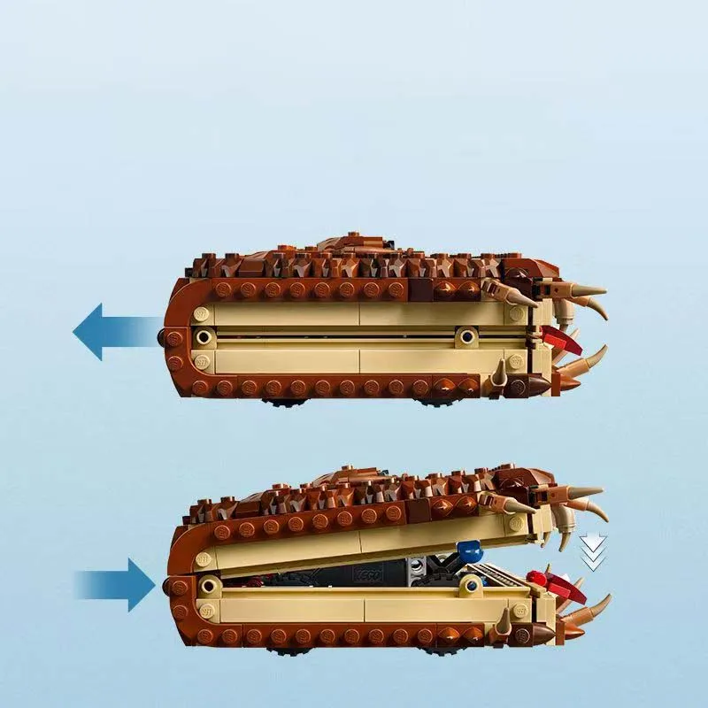 519 قطعة كتاب الوحش Chomping من الوحوش بنة نموذج لتقوم بها بنفسك 76449 مجموعة ألغاز إبداعية ألعاب تعليمية هدية الهالوين