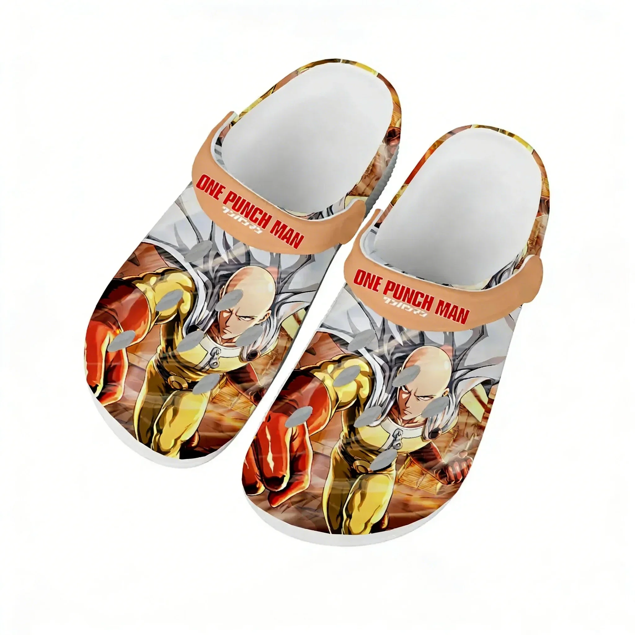 

One Punch Man Water Shoes Mens Womens Non-slip Comfortable Home Garden Clogs Customizd Sandals Beach Breathable Hole Slippers