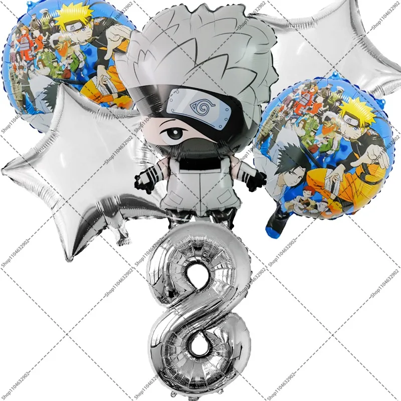 Balony dekoracyjne na przyjęcie urodzinowe Naruto, dekoracje na baby shower, balony z motywem Kakashi, Itachi, kreskówki, anime, gadżety i akcesoria.