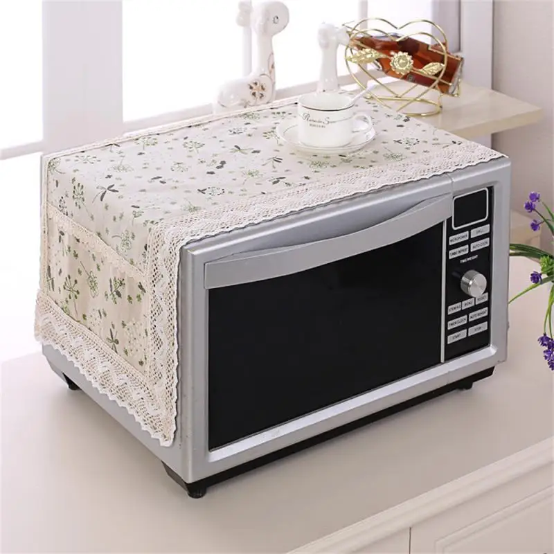 Electric Oven Cover Cloth Waterproof Durable Kitchen Accessories Microwave Oven Cover Linen Elastic Household Tools Dust Cover