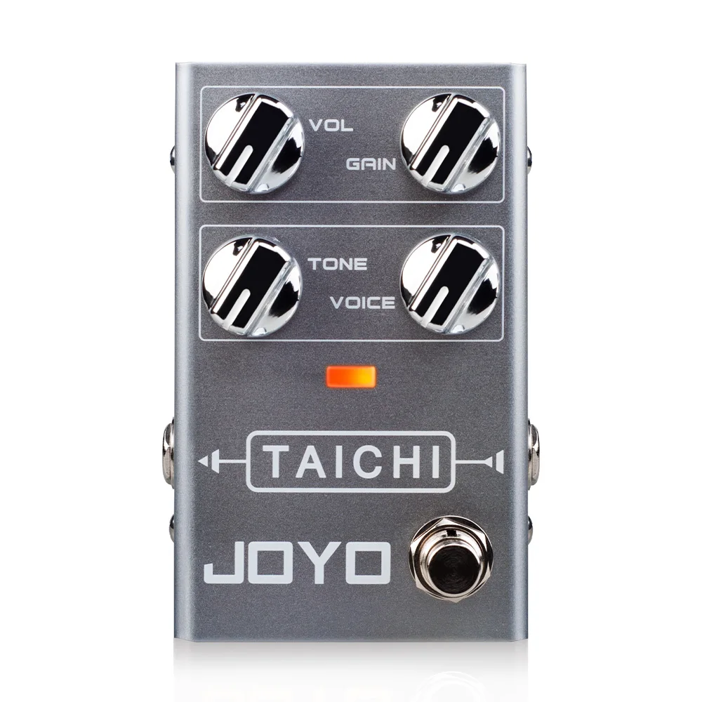 JOYO R-02 TAICHI Low Gain Overdrive Guitar Effect OD Classic Amp Sound Electric Guitar Pedal with Unique VOICE Knob Control Tool