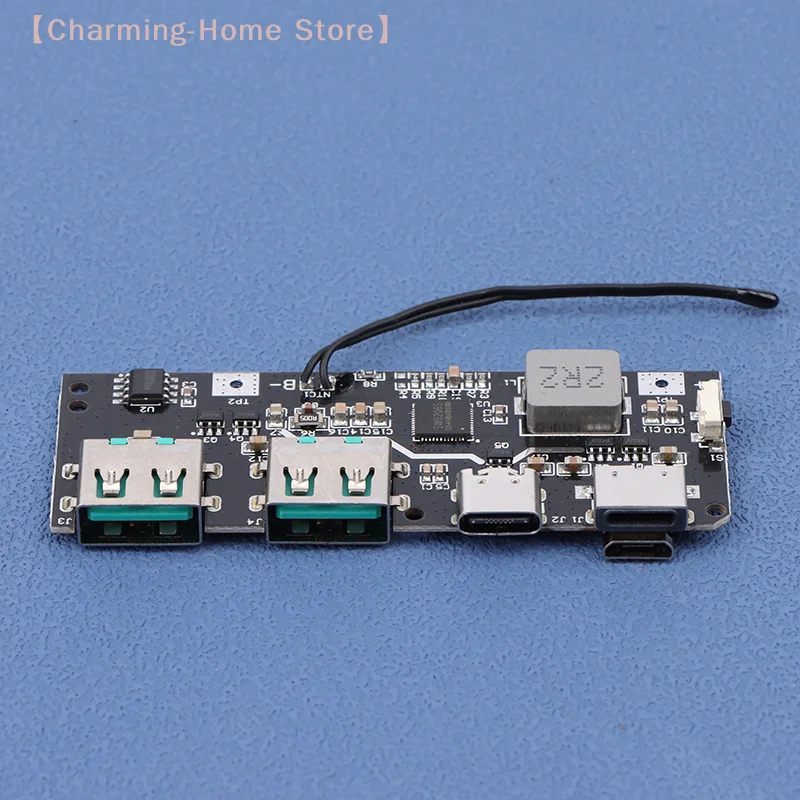 【M】QC4.0 QC3.0 LED Dual USB 5V 4.5A 22.5W Micro/Type-C USB Mobile Power Bank 18650 Charging Module Temperature Protection