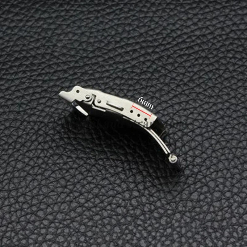 Silver Stainless Steel Folding Buckle for Seiko Watch Band 18mm 20mm 22mm 24mm Clasp Double Push Button Buckle Watch Accessories
