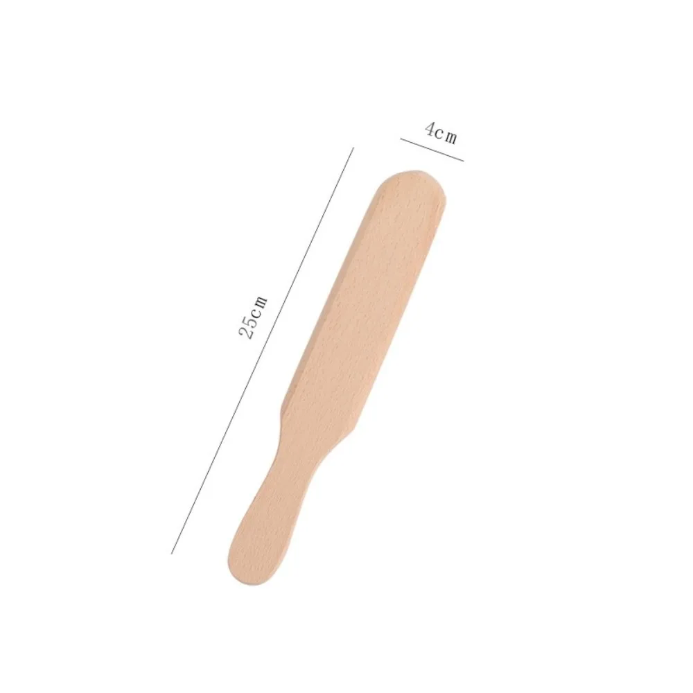 Beech Wood Crepe Spreader Multi Shapes Smooth Edge Crepe Making Tool Multiple Sizes Solid Wood Pancake Scraper Breakfast Cooking