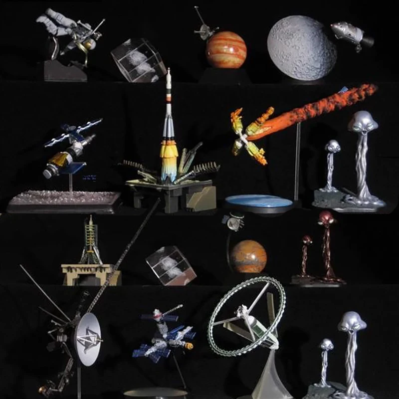 Japanese Bandai Genuine Scale Model Science Museum Space Probe Night and Day Galactic Model Action Figure Toys