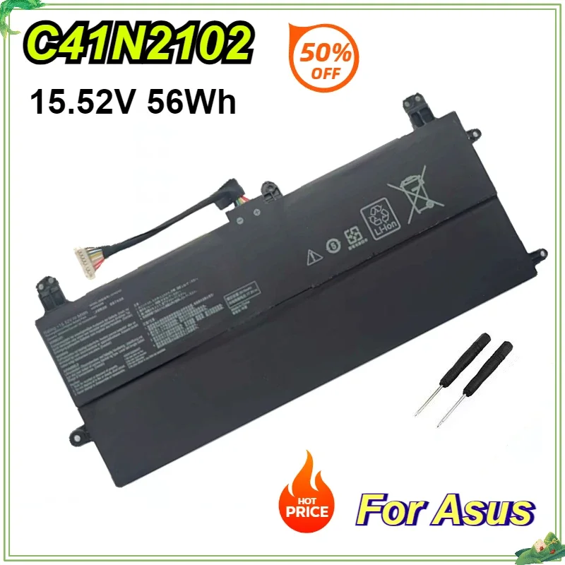 NEW C41N2102 C41N202-1 Laptop Battery For Asus ROG Flow Z13 GZ301 NR2201 GZ301VF GZ301VI  GZ301VV GZ301VU Series Notebook 56Wh