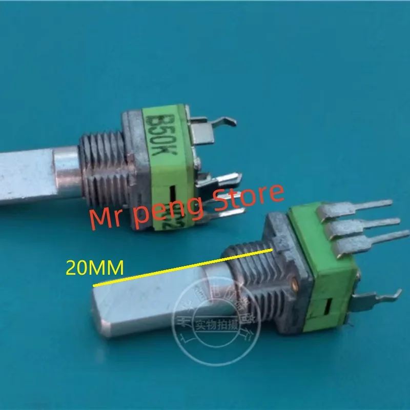 

2pcs for ALPHA 09 single Potentiometer B50K with center shank with thread length 20MMF M9