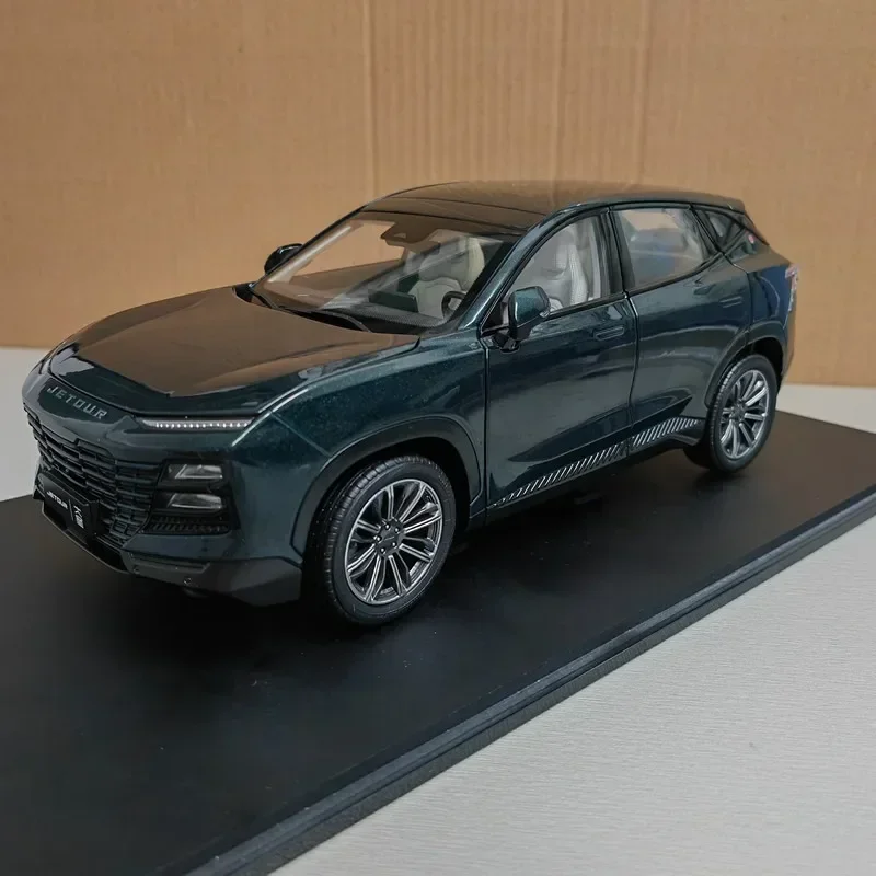 Model samochodu SUV Chery JETOUR w skali 1:18, odlewany, symulacja, metalowy model, zabawka, kolekcjonerskie ozdoby.