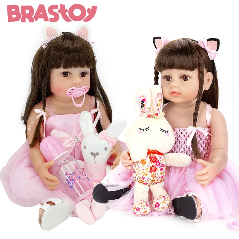 Bratoy Baby Doll Twin Reborn Princess Body Silicone Shipping from Brazil