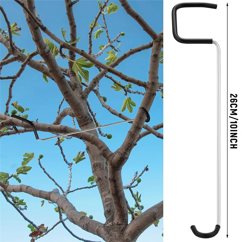 

A84E-Tree Branch Puller Spreader 10 Inch With Plastic Hose Wrap 24 Pcs Fruit Trees Limb Spreader Spreading Crotch Open