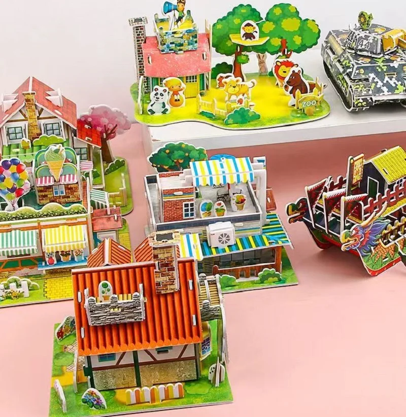 Eva Schaum 3d DIY Montage Puzzle Tier Bauernhof Garten frühe Entwicklung Kind spielen Indoor Home Urlaub Geschenk Spielzeug anstelle von elektronischen