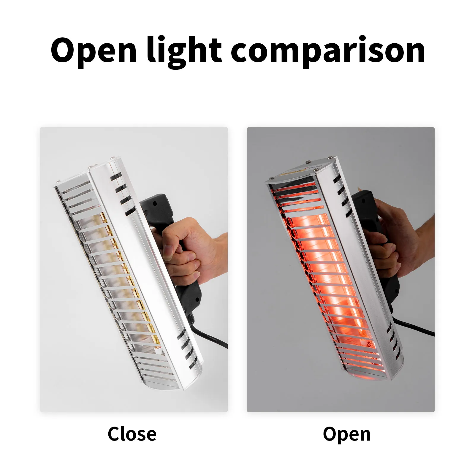 1000W Shortwave Infrared Paint Curing Lamp Body Car Window Film Lamp Baking Solar Film Handheld Electric Infrared Heater Lamp