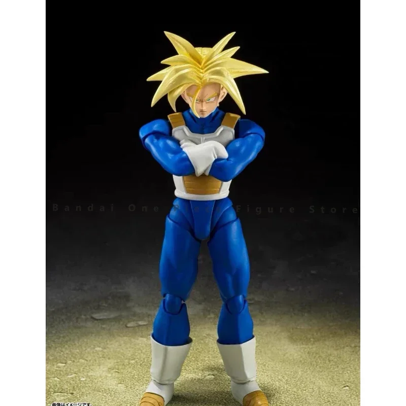 W magazynie oryginalny Bandai SHF Dragon Ball ukryta moc Super marynarz przyszłość trunks figurka animacja zabawka prezent Model kolekcjonerski