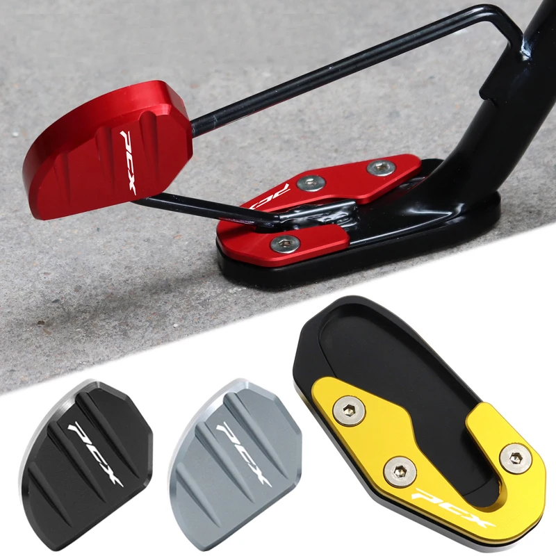 For Honda PCX160 PCX125 2025 2026 PCX 160 125 Motorcycle Accessories CNC Side Stand Extension Kick stand Enlarger Plate Pad