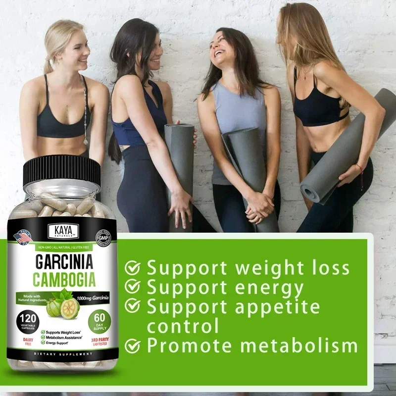 Garcinia Cambogia Extract Capsules 1000 mg Appetite Suppressant for Men and Women, Metabolism, Energy, Colon Cleansing