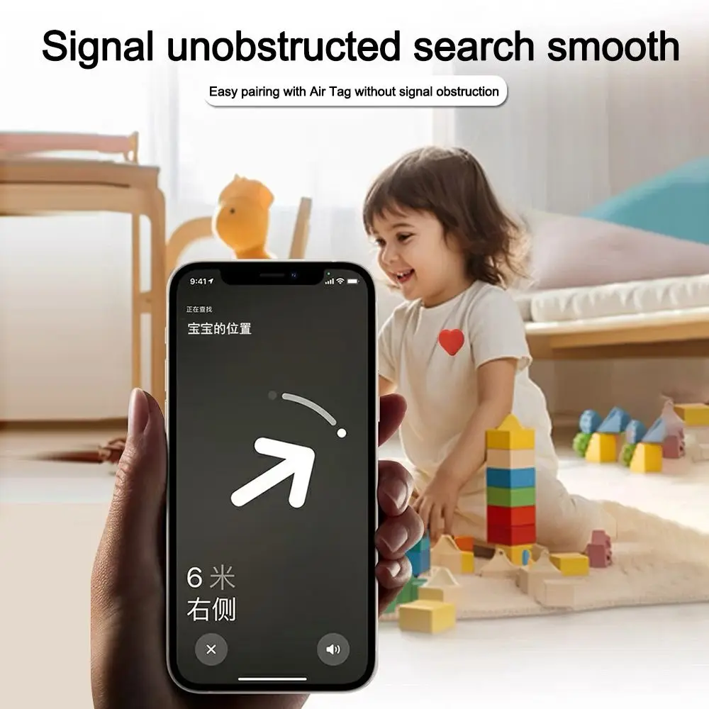 Heart Shape Silicone Case for Airtags Waterproof Anti-scratch Locator Protective Case Protective Shell with Invisible Pin