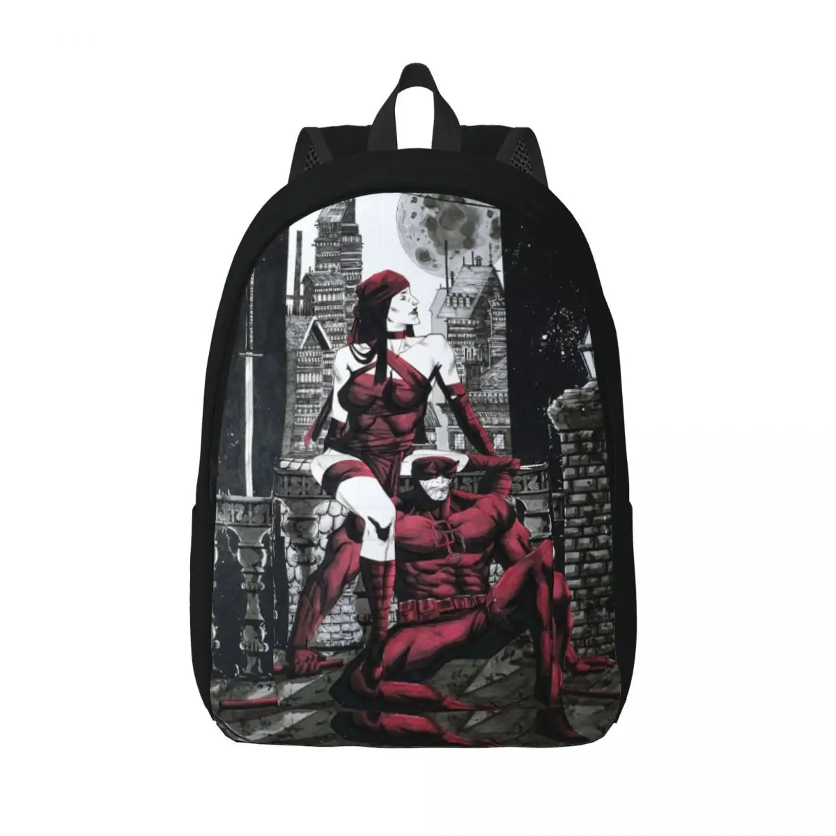 

Custom Daredevil Wallpaper Travel Canvas Backpack Women Men School Computer Bookbag Superhero College Student Daypack Bags