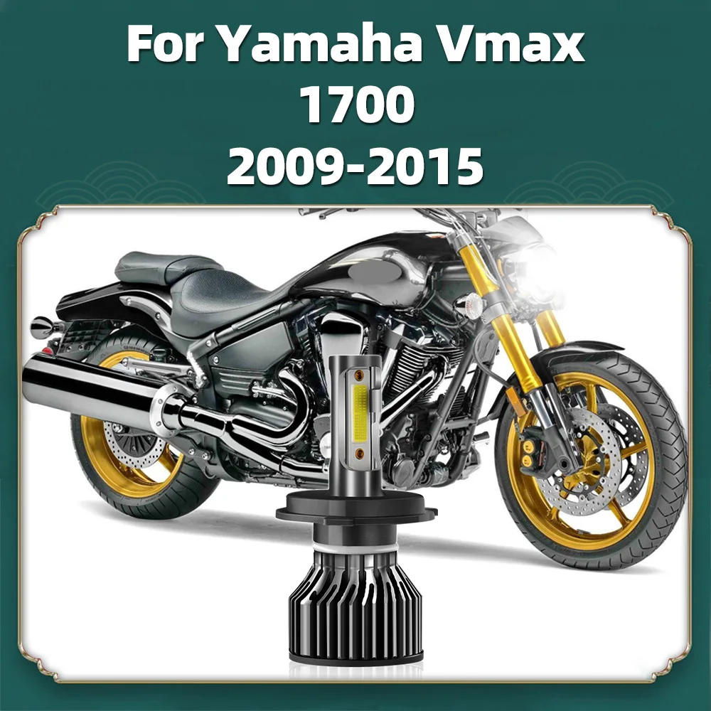 

1 шт. светодиодная лампа H4 для мотоцикла Yamaha Vmax 1700 2009 2010 2011 2012 2013 2014 2015 мотоциклетная фара 10000LM лампа для мотоцикла 6000K