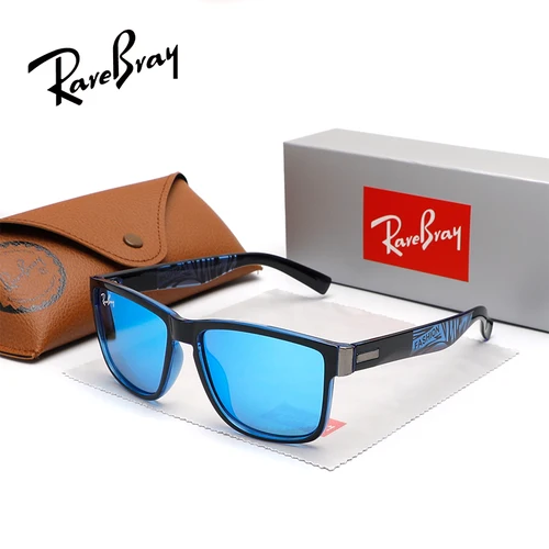 Imagen 2 del producto RareBray, gafas de sol clásicas de moda para hombre, montura Rectangular para conducir, gafas de moda polarizadas UV400 para viajes al aire libre para mujer