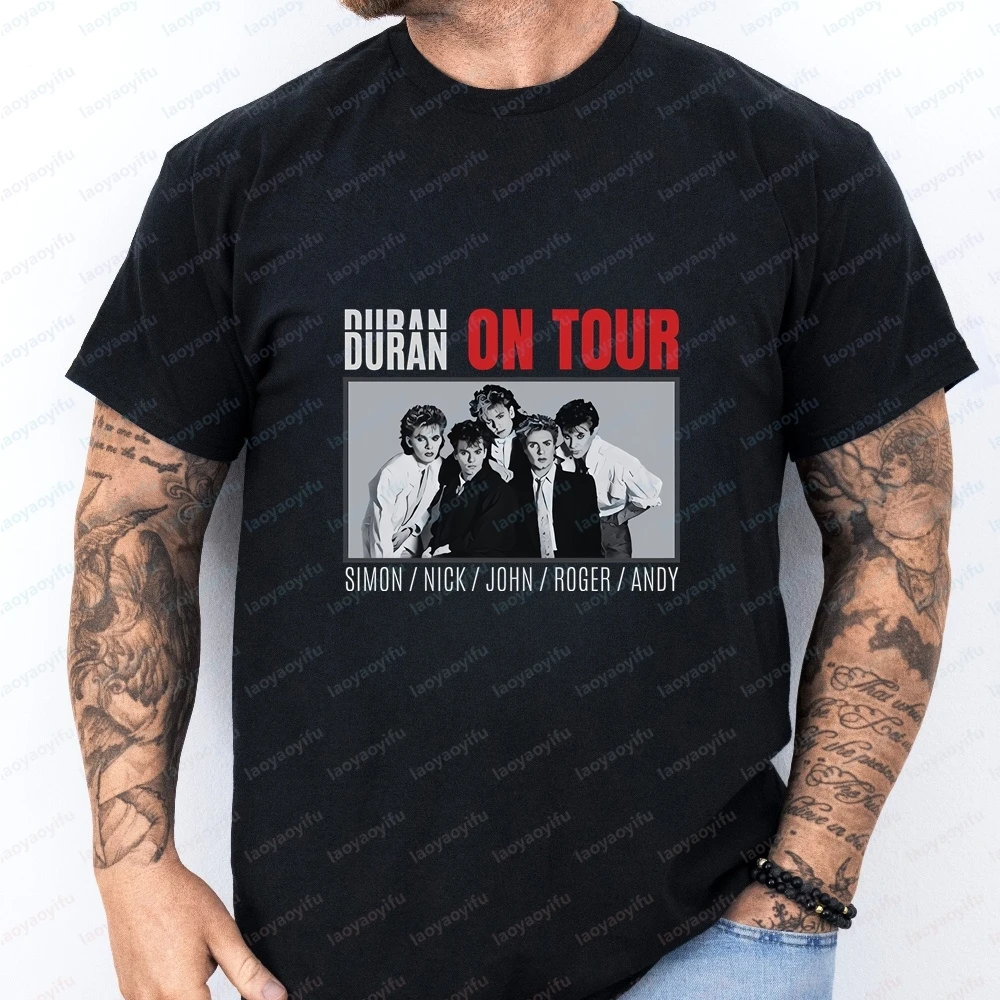 Camiseta estampada Duran Duran - Camisa unissex de manga curta, adequada para homens e mulheres, tamanho grande