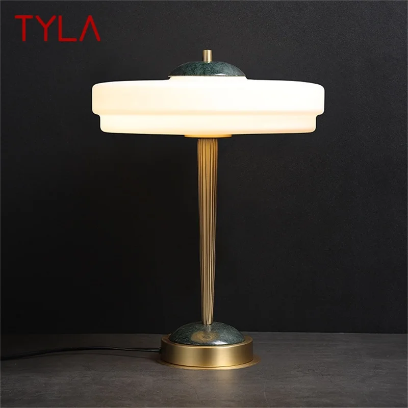 

TYLA Contemporary Table Lamp Luxury Marble Desk Light LED Home Decorative Bedside Bedroom Parlor