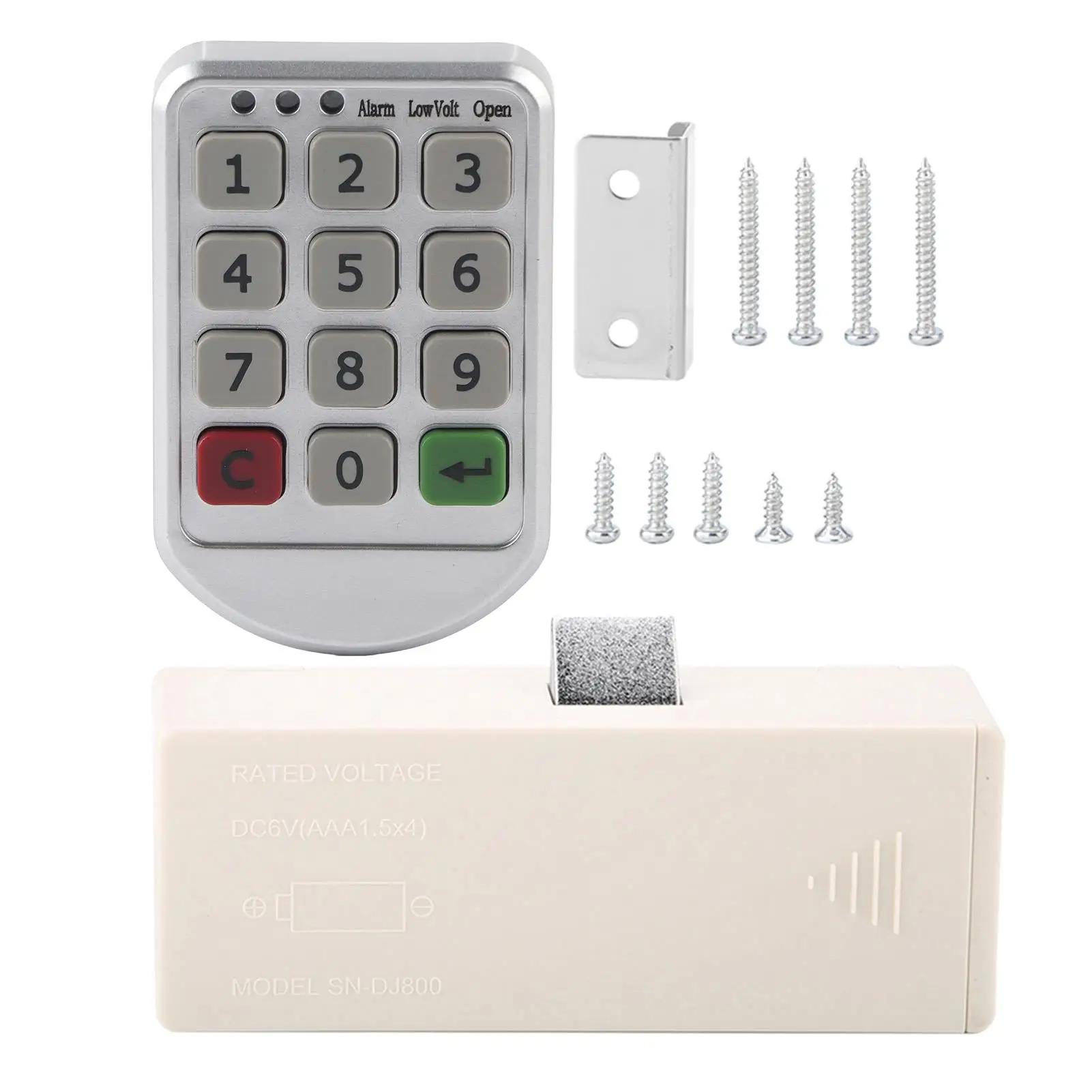 

Smart Zinc Alloy Digital Lock Combo Password Keypad Drawer Cabinet Mailbox Locker Electronic Door Lock