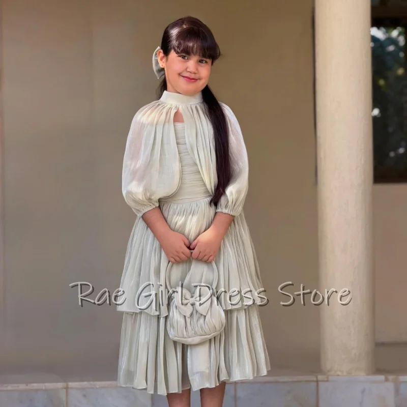 Verngo Elegant Apricot Crepe Girl Formal Occsion Dress 2 Pics A Line Tiered Formal Fit Arabia Prom Party Dress Customized