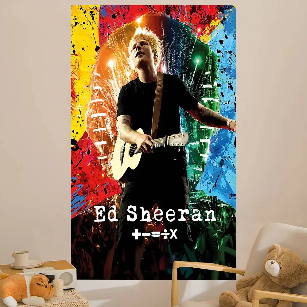 Singer E-Ed S-Sheeran Colorful Tapestry Wall Hanging Bohemian Wall Tapestries Mandala Wall Hanging Sheets