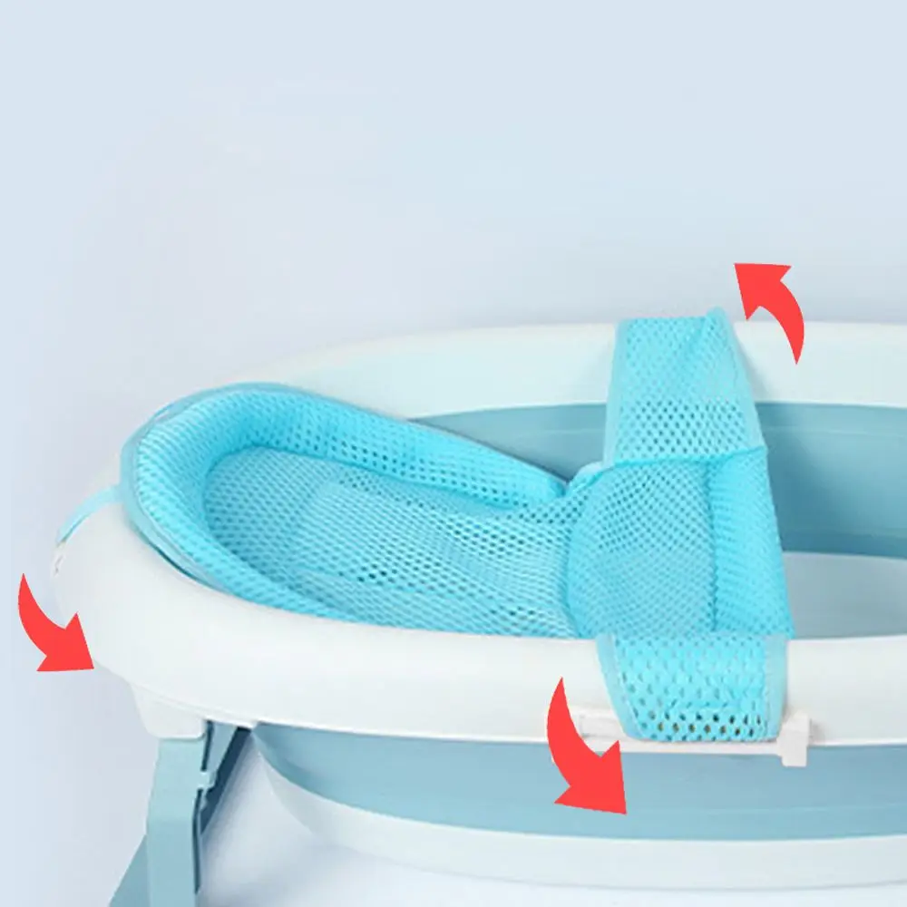 T Type Security Anti-Slip Bath Bracket Bathtub Set Pad Newborn Shower Cradle Shower Support Mat Baby Bath Mesh Cushion