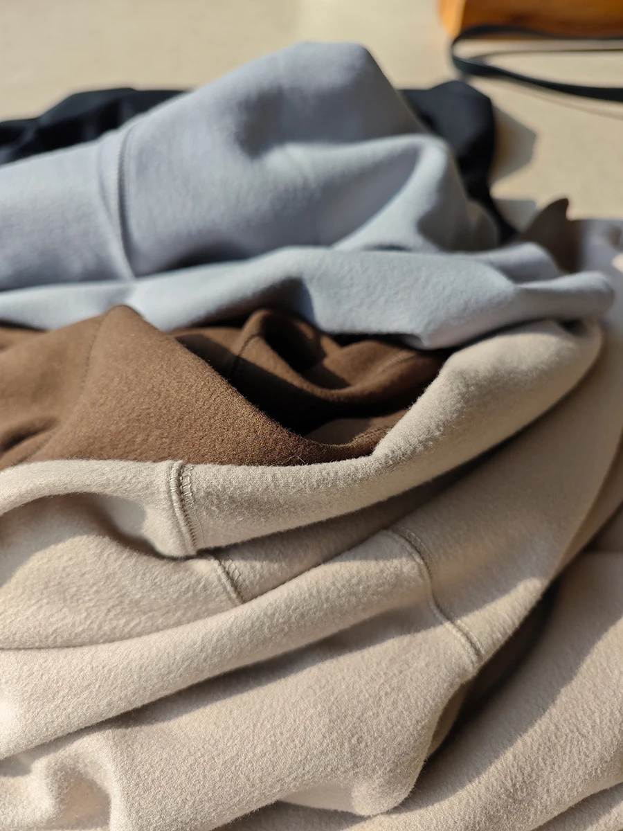 

Warm Long Sve Fce T-irt Soft Cozy Fem Lead Role Character 6 Colors Casual Loose Fit Polyester Spandex Blend