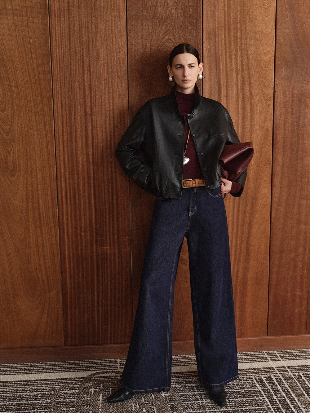 

Классические прямые свободные джинсы MANNALA для похудения, модные универсальные женские джинсы в стиле ретро из хлопкового денима с высокой талией Q9339, темно-синие