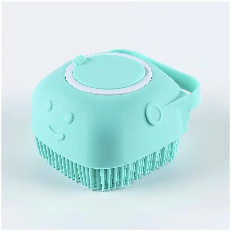 Silicone Shampoo Bath Brush Massage Comb Grooming Scrubber Brush Bathing Accessories Baby Kids Silicon Body Scrubber Silicone