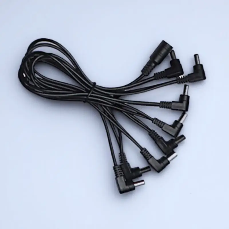 デイジーチェーン電源ケーブル ギター/ベースペダル用 1入力5出力スプリッター 高耐久性 静音設計 プレミアムペダルボード電源