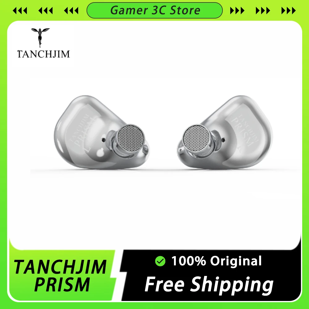 TANCHJIM PRISM IEM Wired Earphones DMT 1DD+2BA Hybrid Driver High Quality In-Ear HIFI Monitor Earphone Custom Lossless Earbuds