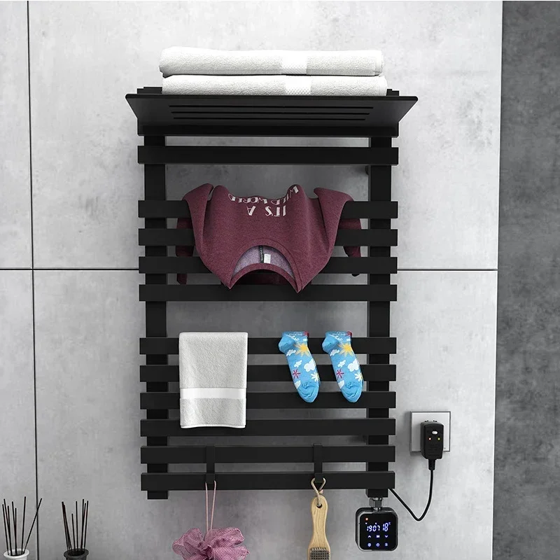 Elektrische Badhanddoek Verwarming Rek Droger Verwarmd Touchscreen, Wifi-Verbinding 220V