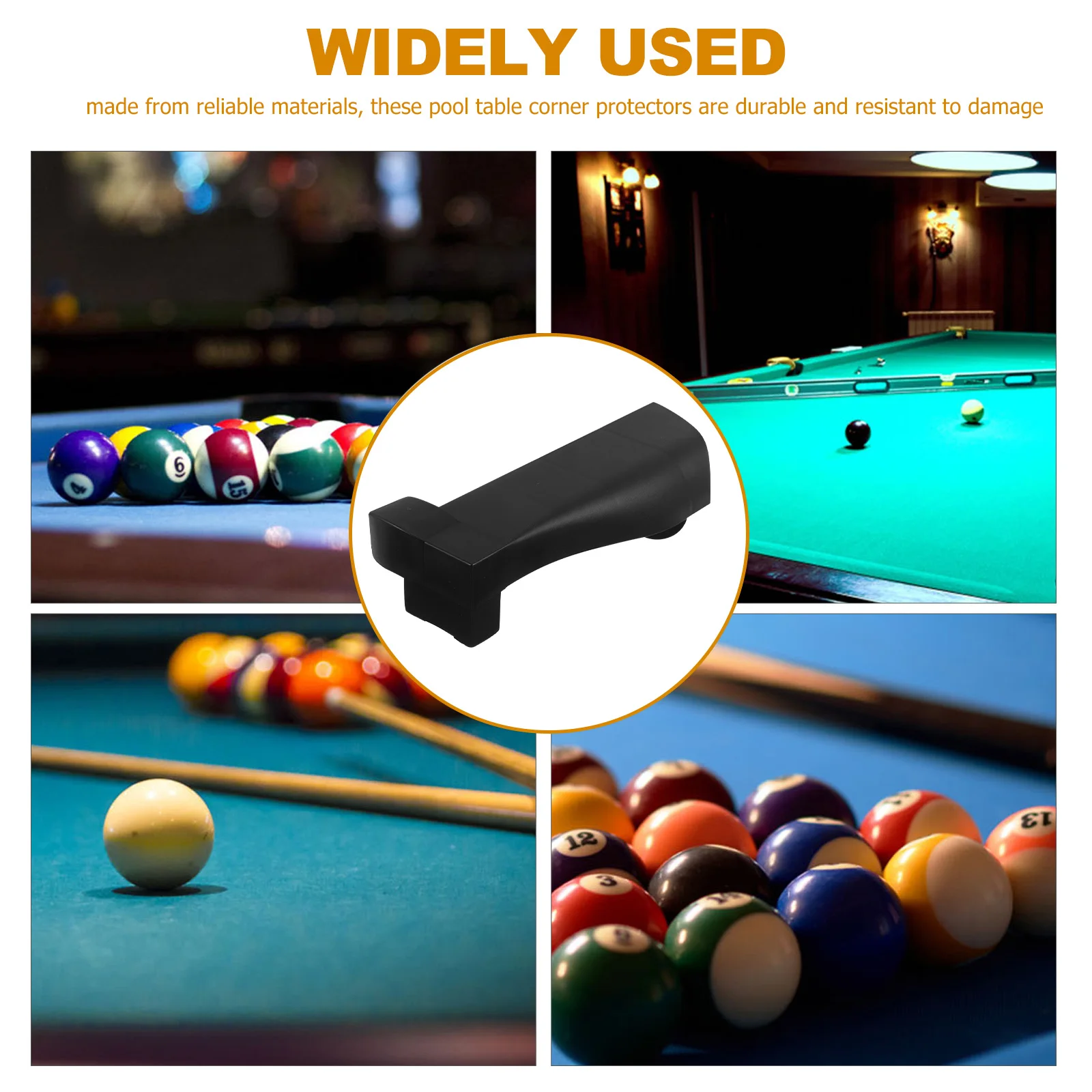 

4 Pcs Billiard Table Side Protection Bumper Pool Parts Accessories Supplies Cushions