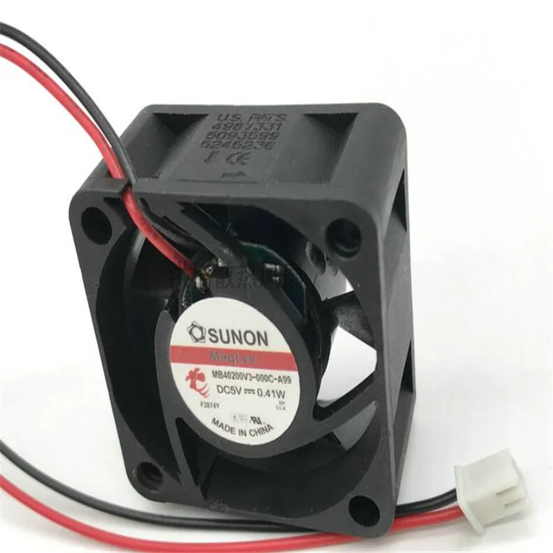 Jinlingge pour sunon mb40200v 3-000c-a99 5v 0.41w 4020 ventilateur de refroidissement silencieux à deux fils