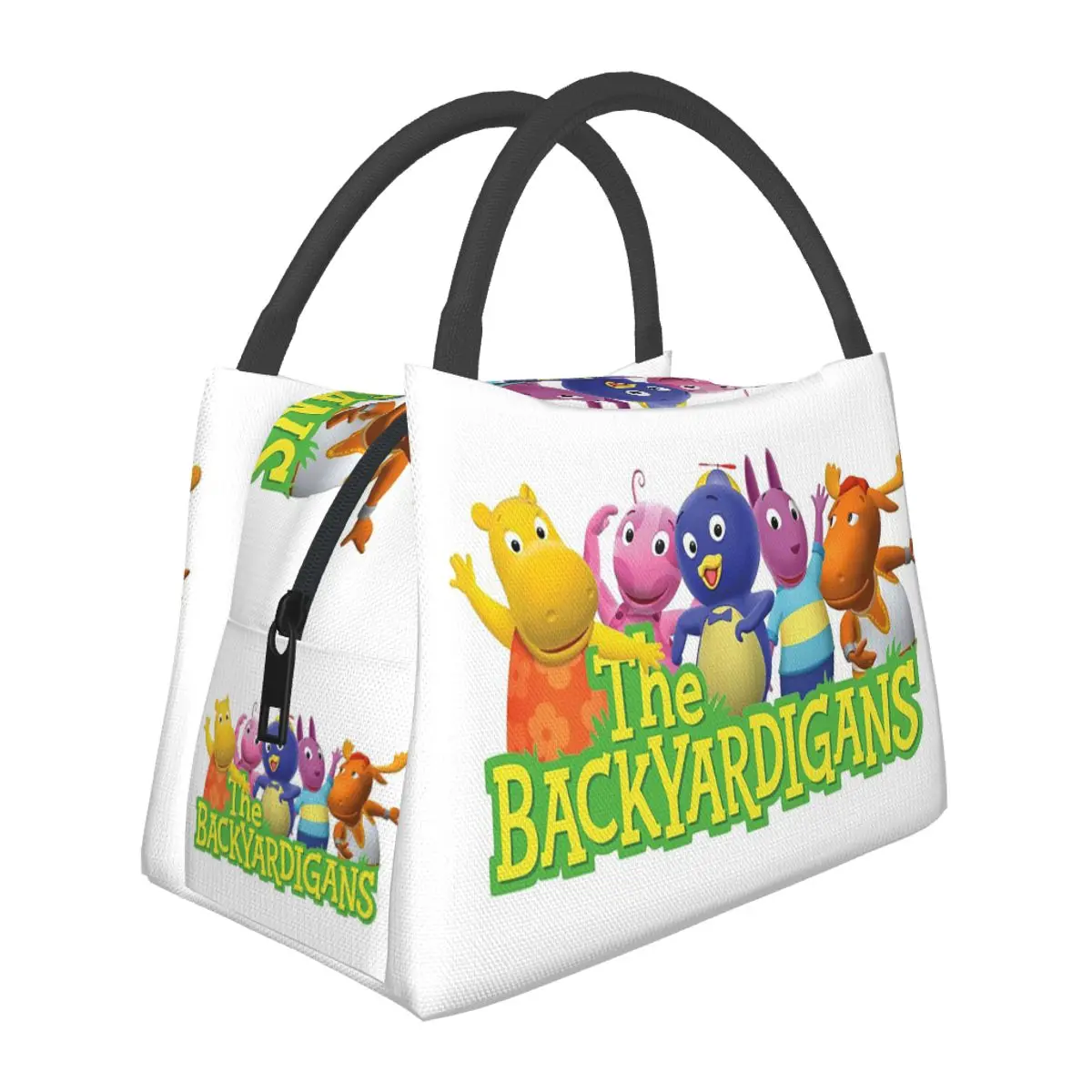 Backyardigans Funny Lightweight Handheld Insulated Lunch Bag Aluminum Foil Liner for Adults Students Travel Picnic