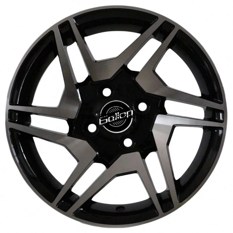 Gallop ET30-35 New 14-15 Inch Casting Alloy Wheel Rim 4*98-100mm PCD Machine Face Finish High Performance Passenger Car Wheels