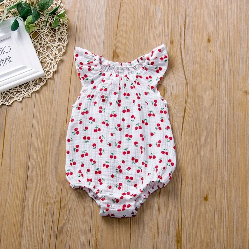 2022 Baby Clothes: Strawber Rompers, Toddler Girl Clothes, Printed Cartoon Pattern